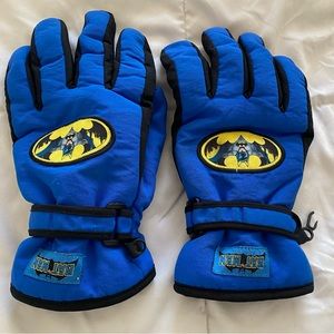 Batman Boys Gloves Boys Warm Winter Ski Gloves DC Comics Warner Bros Blue Black